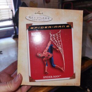 Hallmark Keepsake Ornament Spider-Man 2 Collectible With Web Swing Marvel Figuri